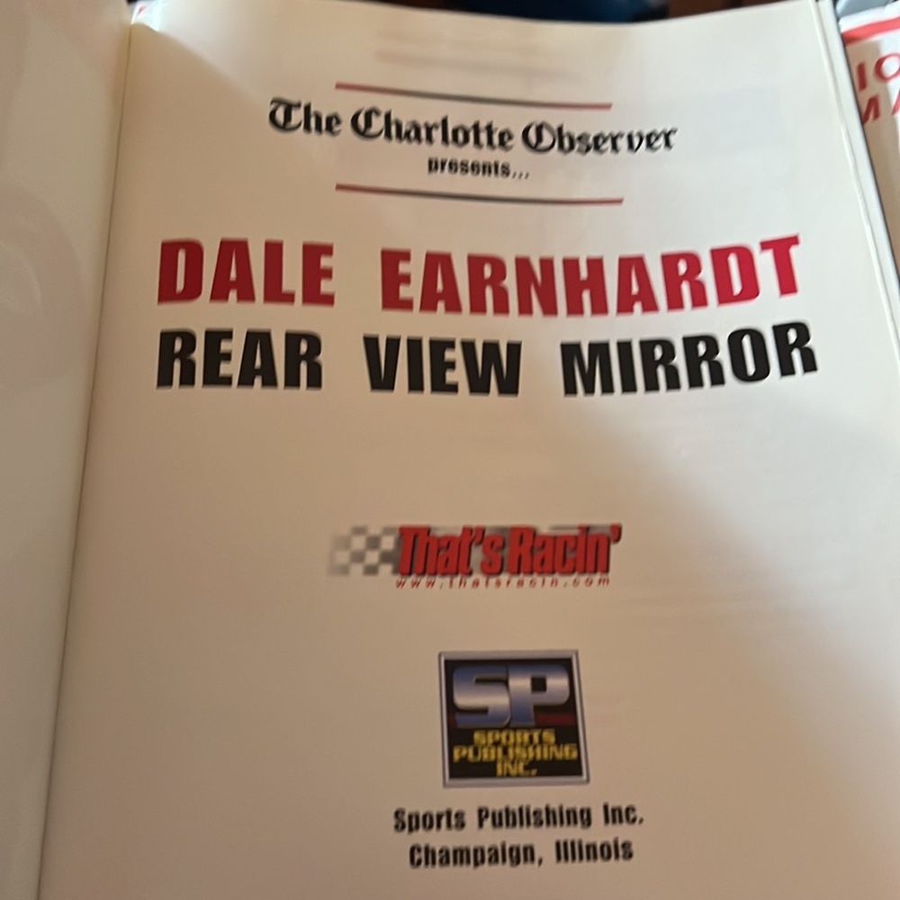 Dale Earnhardt: Rear View Mirror  Book - Picture 3 of 5